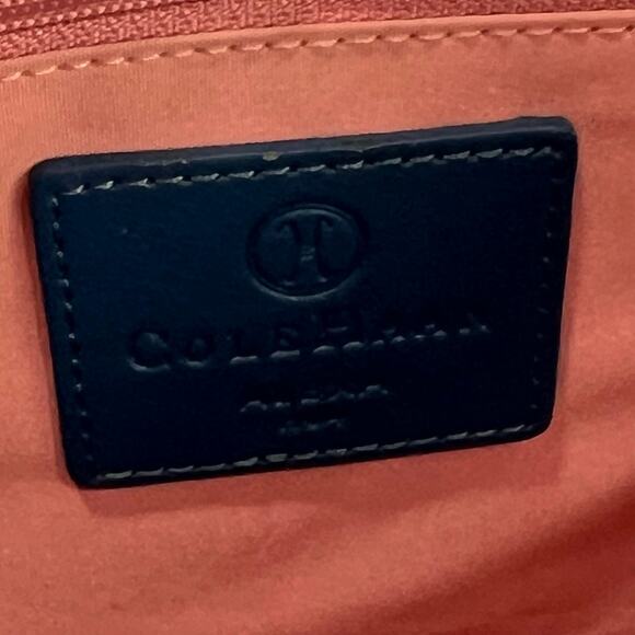 Cole Haan Vintage Cerulean Blue Handbag Purse & Ocean Alexa Wallet - Picture 6 of 16